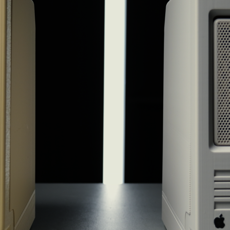 Macintosh Tarzı 11 Baylık NAS Kasa - 3D Baskılı Depolama Çözümü