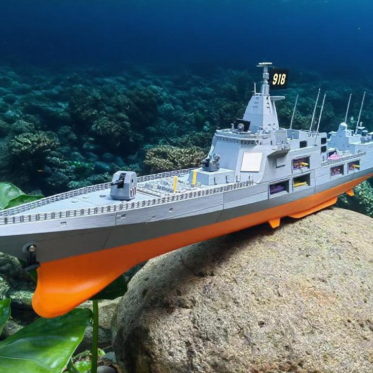 Type 055 Destroyer S-Class 3D Baskı Savaş Gemisi Maketi - 1 Metre