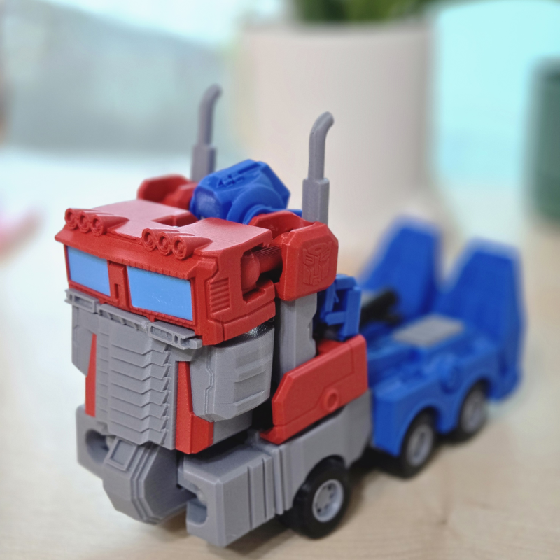 Transformers Optimus Prime 3D Baskı Oyuncak Modeli - 25 cm