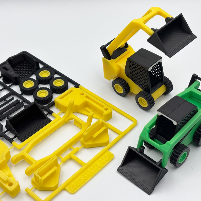 1:48 Ölçekli CAT 272 Mini Skid Steer Yükleyici 3D Baskı Modeli