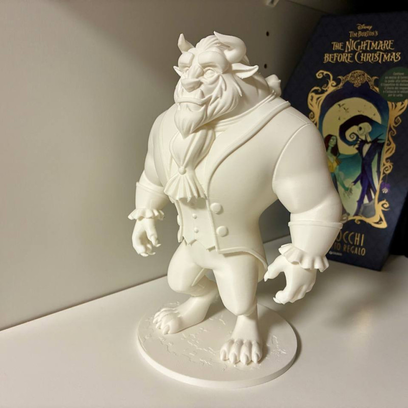 Güzel ve Çirkin 3D Baskı Minyatür Figür - Koleksiyonluk Dekor