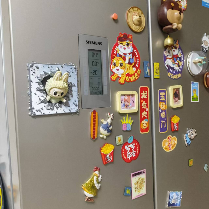 Labub Buzdolabından Çıkan Manyetik Oyuncak - 3D Baskılı Dekoratif Figür