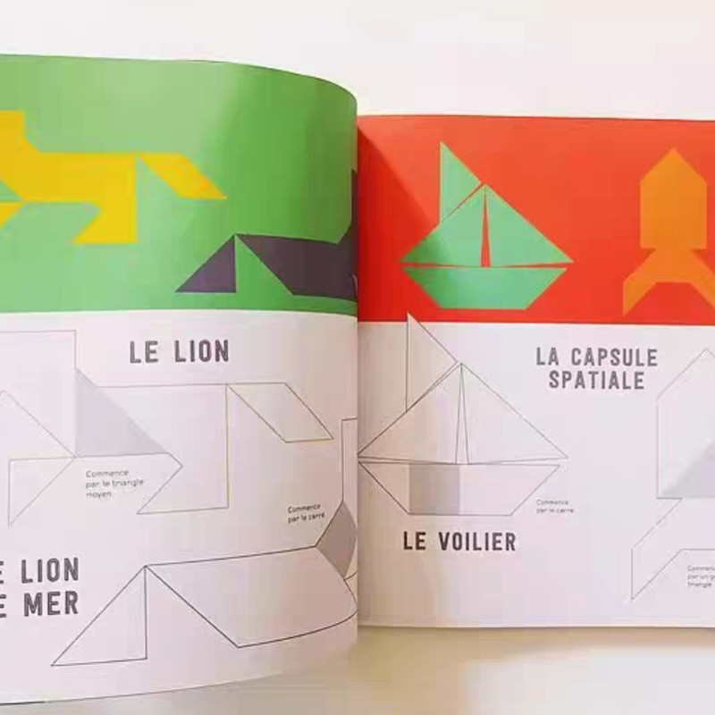 Renkli Tangram Blokları ve Saklama Kutusu - Eğitici 3D Baskı Oyun Seti