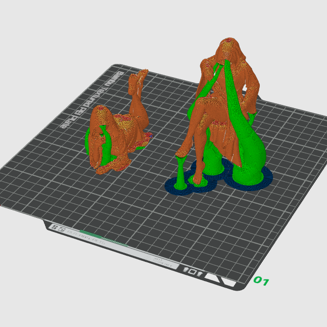 Ölüm Kız Kardeşleri 3D Baskı Mistik Mini Figür - Cadılar Bayramı Dekorasyonu
