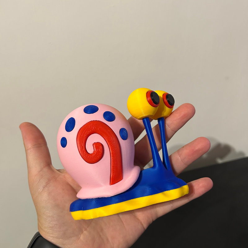 SüngerBob Gary Salyangoz 3D Baskı Maketi - Kolay Montaj