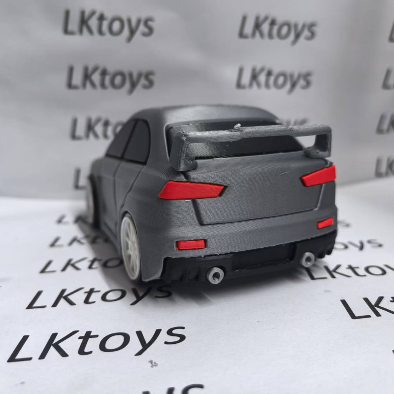 Mitsubishi Lancer Evolution X Chibi Model Araba - 3D Baskı Oyuncak
