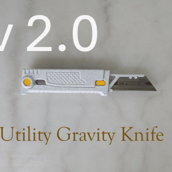 3D Baskı Tamamen Baskılı EDC Çakı - Pratik Stanley Bıçaklı