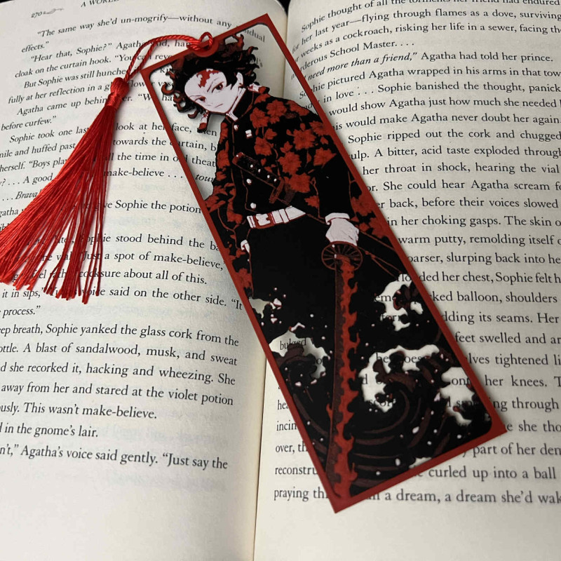 Tanjiro Kitap Ayracı - Demon Slayer 3D Baskı Özel Tasarım