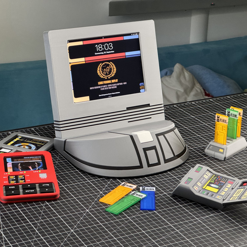 Star Trek TNG iPad Mini Terminal 3D Baskı Kasa - Özel Tasarım