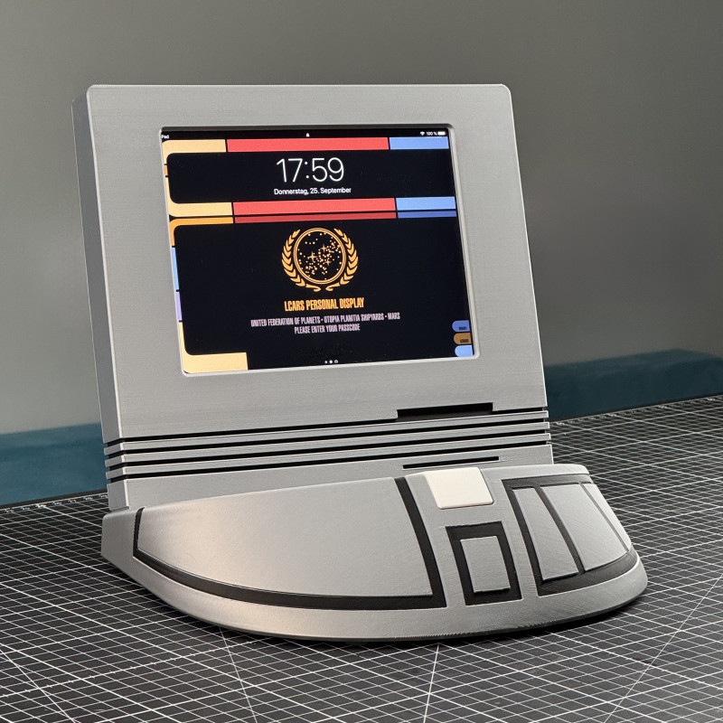 Star Trek TNG iPad Mini Terminal 3D Baskı Kasa - Özel Tasarım