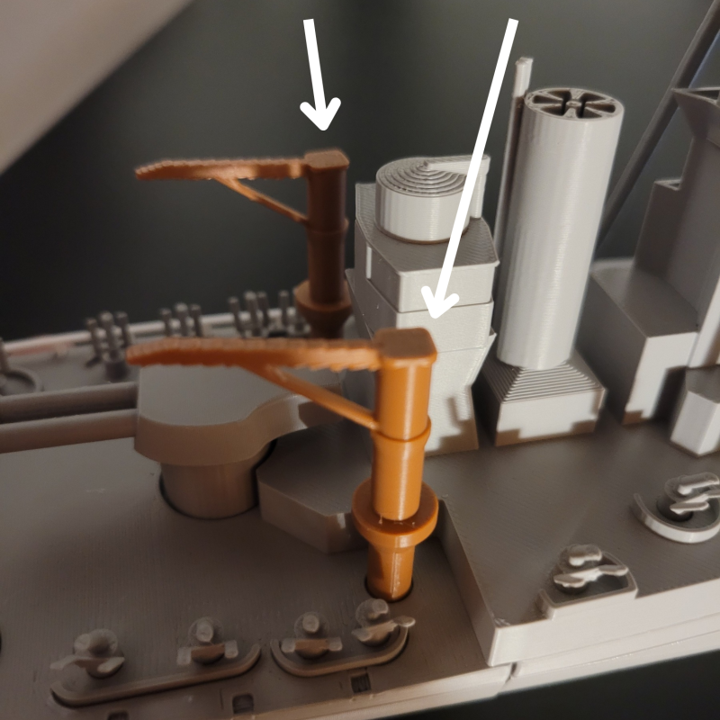 U.S.S TEXAS BB-35 3D Baskı Savaş Gemisi Modeli - PLA Maket