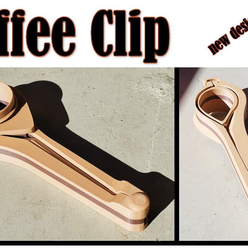 Vidalı Kapaklı Kahve Poşeti Klipsi - 3D Baskı Dayanıklı Ev Aksesuarı