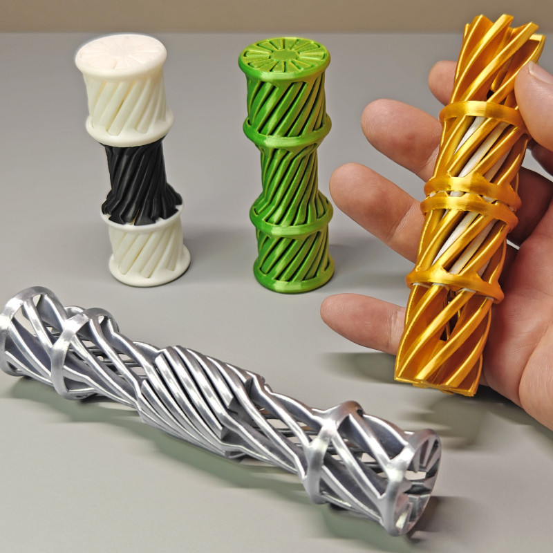 Sürekli Dönen Spiralli Stres Azaltıcı Oyuncağı - 3D Baskı