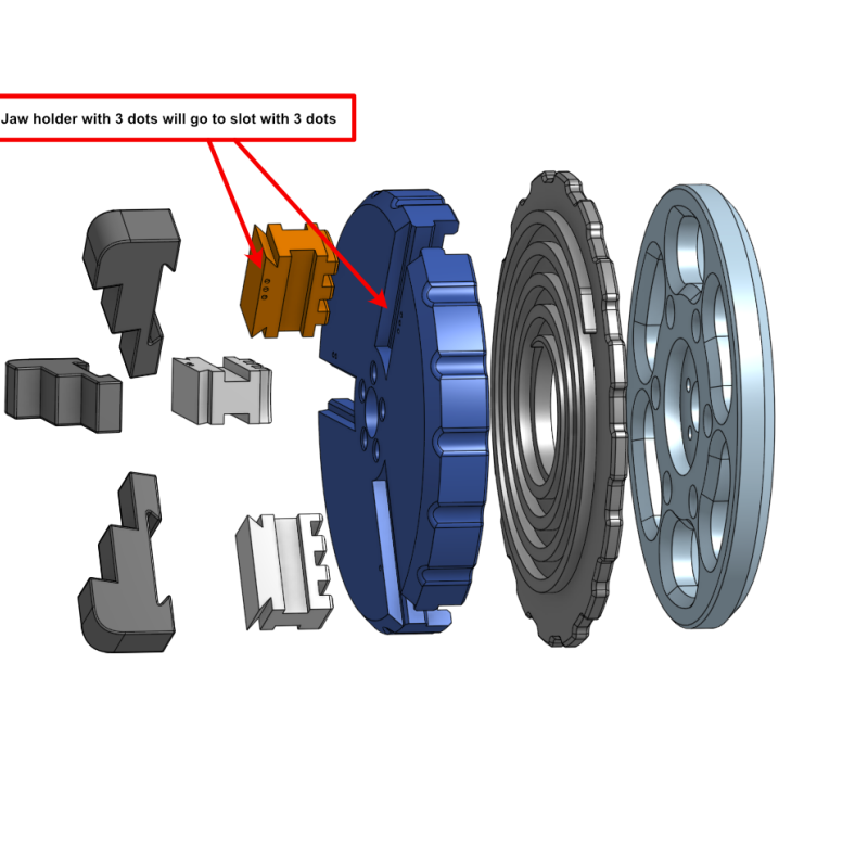 3 Çeneli Mengene - 3D Baskı DIY Alet Aksesuarı
