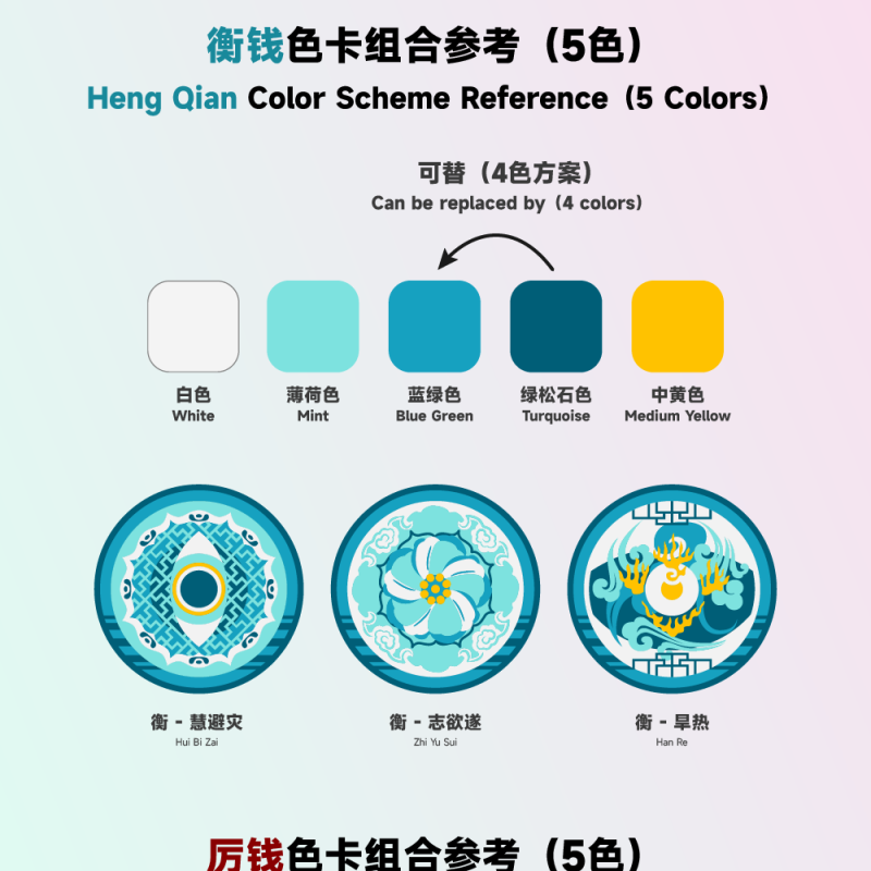 Arknights Jieyuan Tongbao Seti - 3D Baskı Koleksiyon Paraları ve Askılık