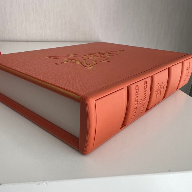 Gizli Bölmeli LOTR Temalı 3D Baskı Kitap Kutusu - Puzzle Kasa