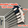 Ergonomik T-Kolu Torx Anahtar Kapakları Seti TX10-TX40