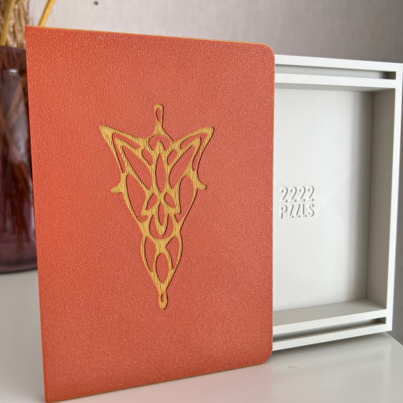 Gizli Bölmeli LOTR Temalı 3D Baskı Kitap Kutusu - Puzzle Kasa