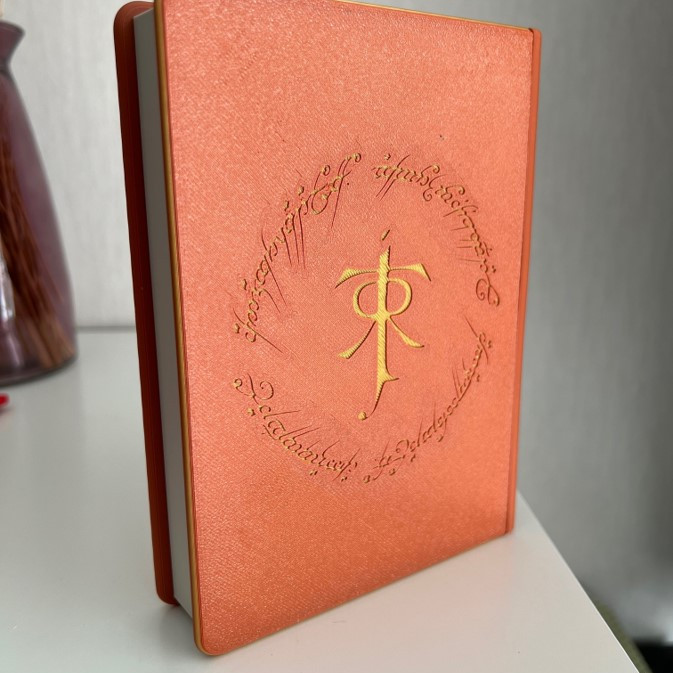 Gizli Bölmeli LOTR Temalı 3D Baskı Kitap Kutusu - Puzzle Kasa