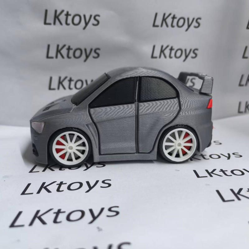 Mitsubishi Lancer Evolution X Chibi Model Araba - 3D Baskı Oyuncak