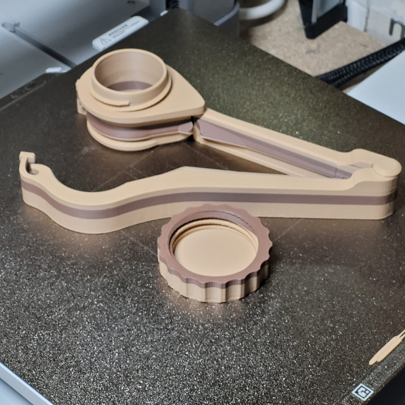 Vidalı Kapaklı Kahve Poşeti Klipsi - 3D Baskı Dayanıklı Ev Aksesuarı