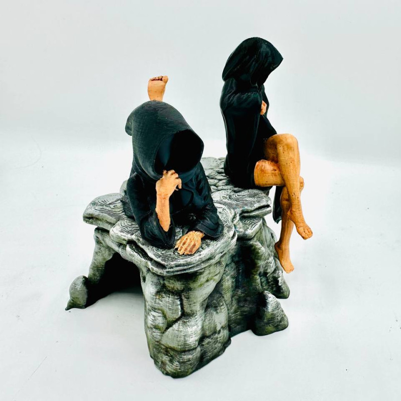 Ölüm Kız Kardeşleri 3D Baskı Mistik Mini Figür - Cadılar Bayramı Dekorasyonu