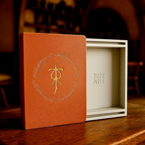 Gizli Bölmeli LOTR Temalı 3D Baskı Kitap Kutusu - Puzzle Kasa