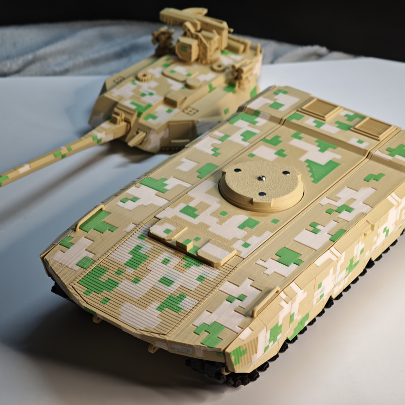 CyberBrick Type 100 Tank RC Model - 3D Baskılı Oyuncak