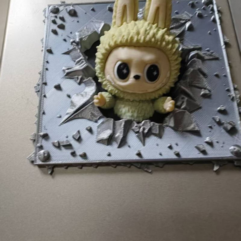 Labub Buzdolabından Çıkan Manyetik Oyuncak - 3D Baskılı Dekoratif Figür