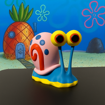 SüngerBob Gary Salyangoz 3D Baskı Maketi - Kolay Montaj