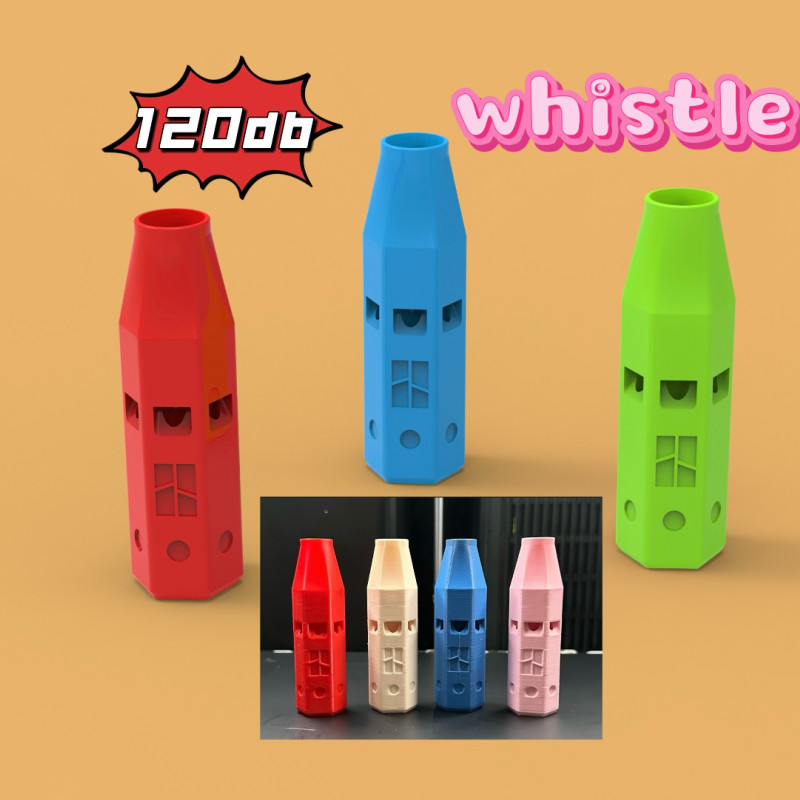 Yüksek Sesli 6 Delikli Bambu Lab Düdük - 120dB 3D Baskı Oyuncak