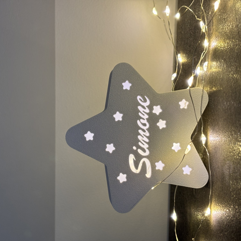 Kişiselleştirilmiş Noel Yıldızı Dekoru - 3D Baskı Hediyelik