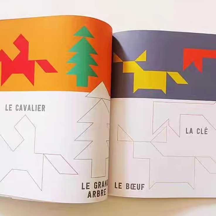 Renkli Tangram Blokları ve Saklama Kutusu - Eğitici 3D Baskı Oyun Seti