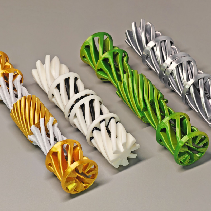 Sürekli Dönen Spiralli Stres Azaltıcı Oyuncağı - 3D Baskı