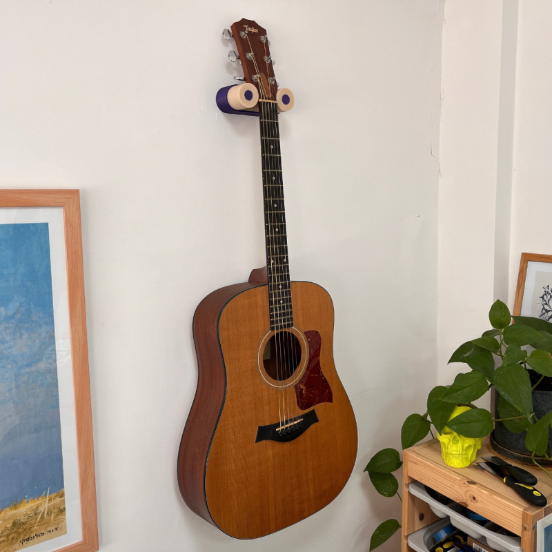 Akustik Gitar Duvar Askısı - 3D Baskılı Minimalist Tutucu