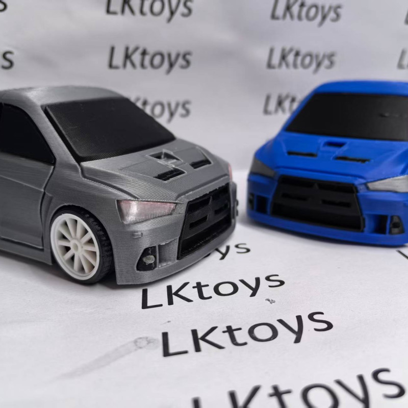 Mitsubishi Lancer Evolution X Chibi Model Araba - 3D Baskı Oyuncak