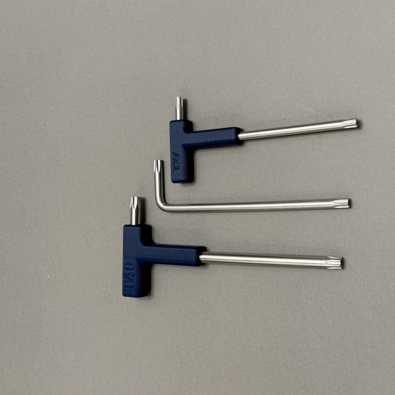 Ergonomik T-Kolu Torx Anahtar Kapakları Seti TX10-TX40