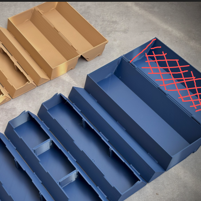 Katlanır Saklama Kutusu - 3D Baskılı Organizatör