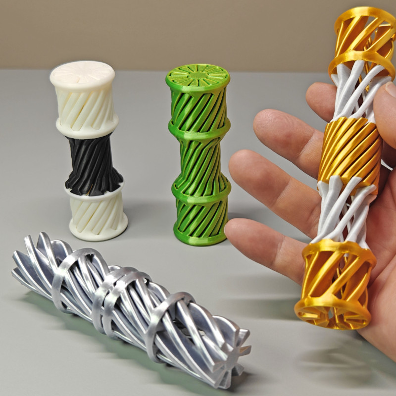 Sürekli Dönen Spiralli Stres Azaltıcı Oyuncağı - 3D Baskı