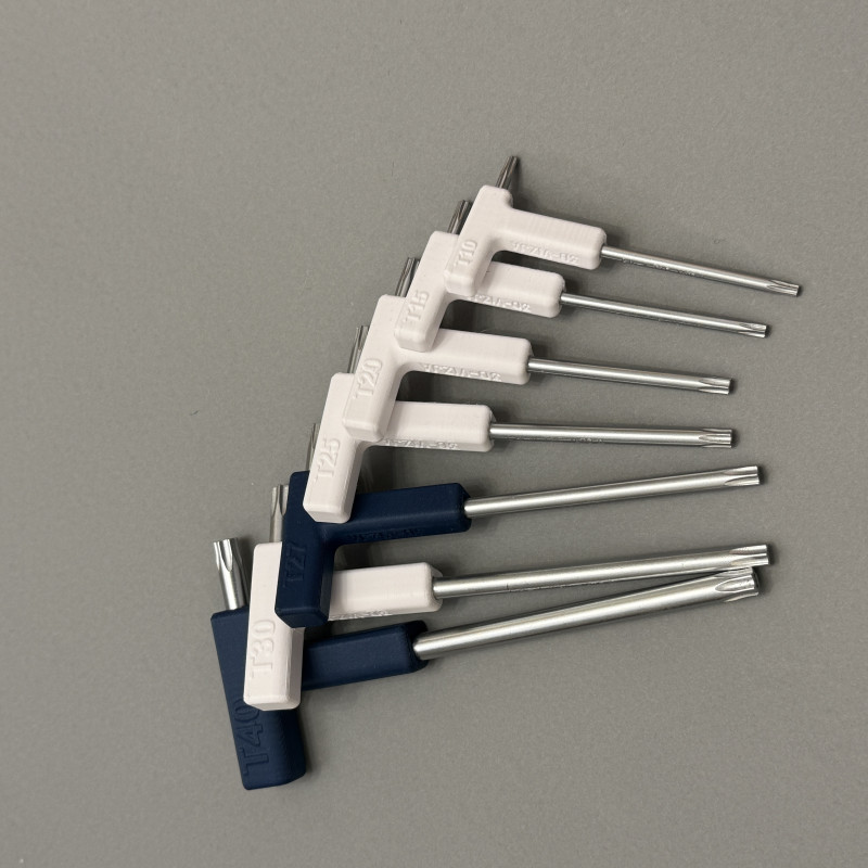 Ergonomik T-Kolu Torx Anahtar Kapakları Seti TX10-TX40