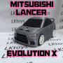 Mitsubishi Lancer Evolution X Chibi Model Araba - 3D Baskı Oyuncak