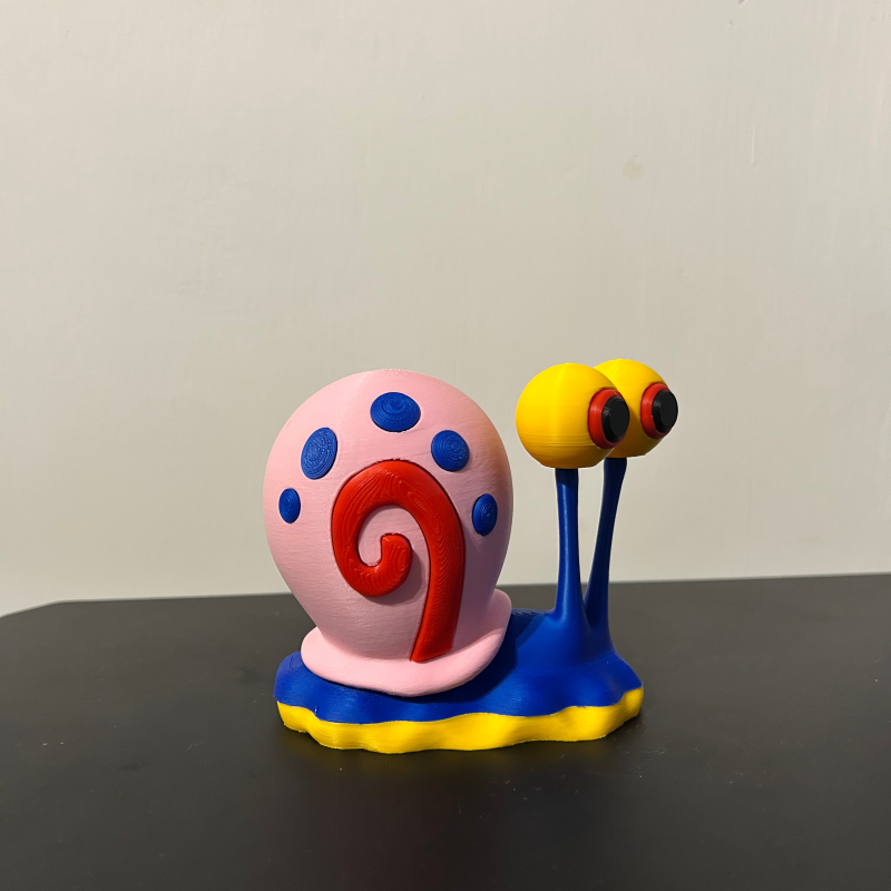 SüngerBob Gary Salyangoz 3D Baskı Maketi - Kolay Montaj