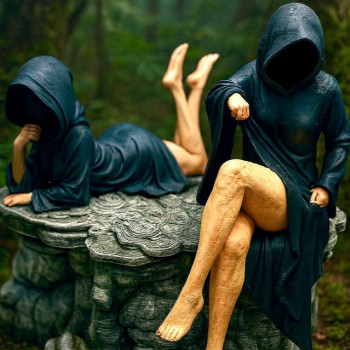 Ölüm Kız Kardeşleri 3D Baskı Mistik Mini Figür - Cadılar Bayramı Dekorasyonu