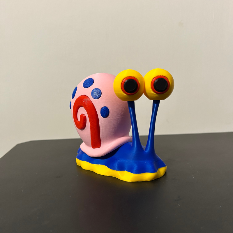 SüngerBob Gary Salyangoz 3D Baskı Maketi - Kolay Montaj