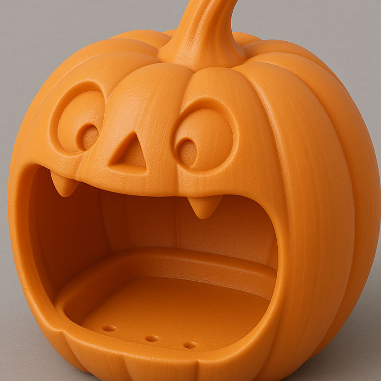 Cadılar Bayramı Balkabağı Sabun Tutucu - 3D Baskı Dekor