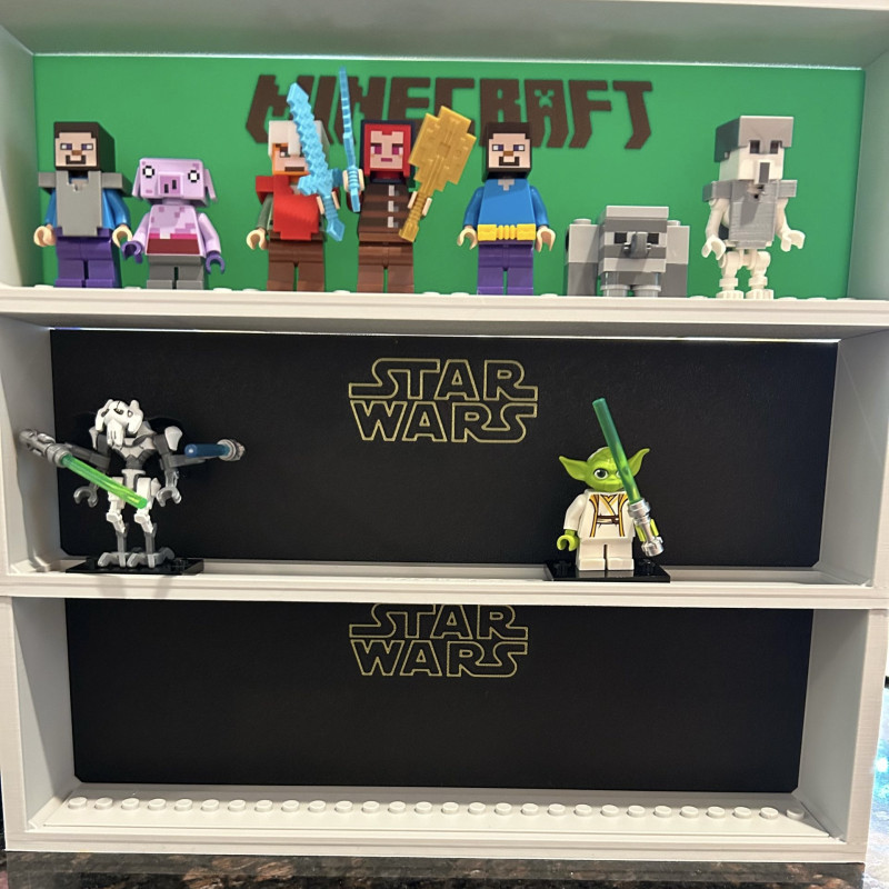 Mini Figür Standı Tema Logolu Arka Panel Seti - 3D Baskı Uyumlu