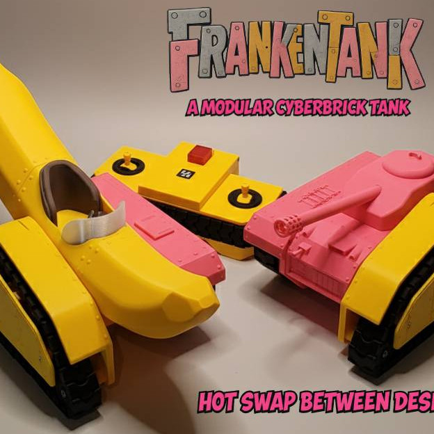 Frankentank RC Değiştirilebilir 3D Baskı Tank Modeli - Hobi ve DIY