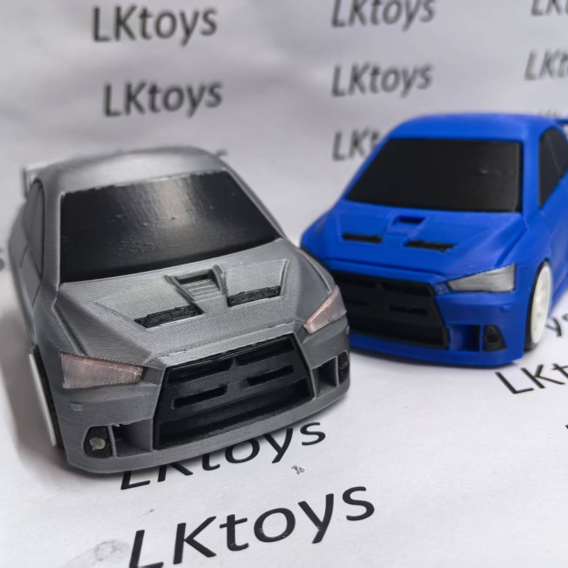 Mitsubishi Lancer Evolution X Chibi Model Araba - 3D Baskı Oyuncak