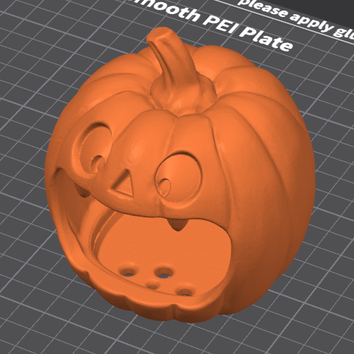 Cadılar Bayramı Balkabağı Sabun Tutucu - 3D Baskı Dekor