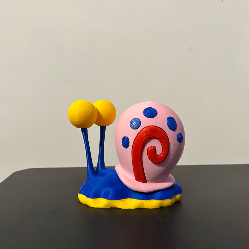 SüngerBob Gary Salyangoz 3D Baskı Maketi - Kolay Montaj